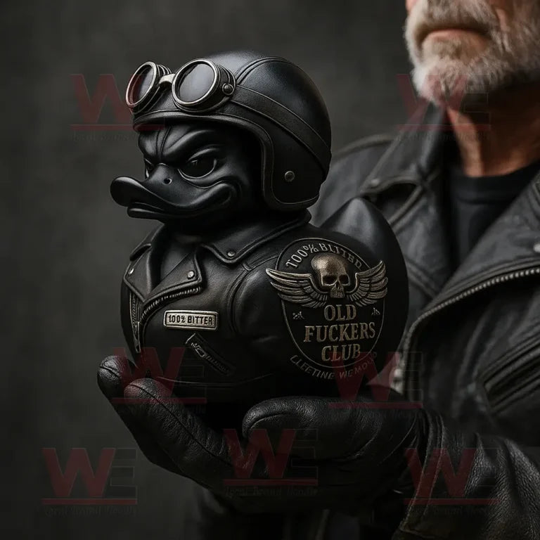 🔥100% Harley-Davidson Skull Duck Resin Ornament