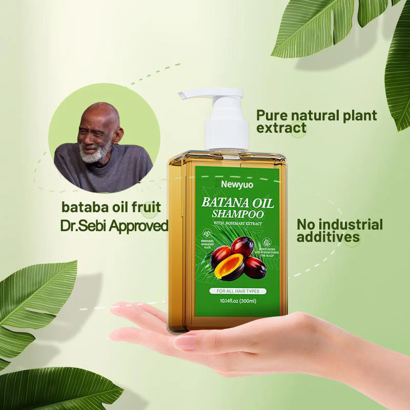 Batana Oil & Rosemary Shampoo - Nourishing Volumizing Shampoo for Men and Women - Cleanses the scalp,Reduces hair loss, repairs damage and aids hair growth