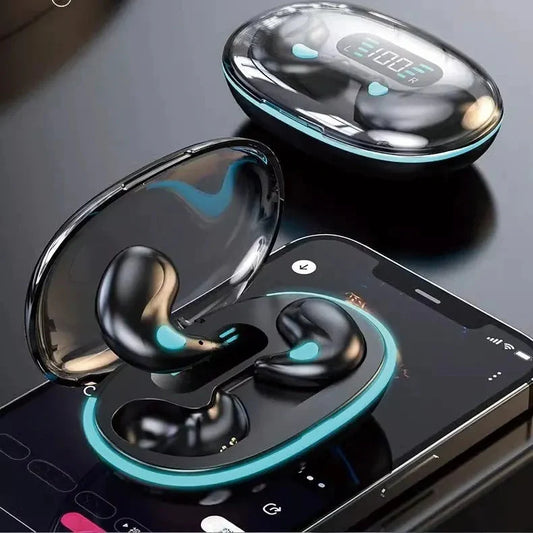 🏆LAST DAY SALE 60% OFF⏰Thin Waterproof Earbuds for Small Ears: Comfortable for Sleep, Exercise - No Pressure, Low Delay, Long Life