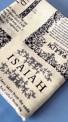 ✝️Christian Prayer Shawl: Protection Bible Verse Scarf, Yeshua Scripture Wrap🙏