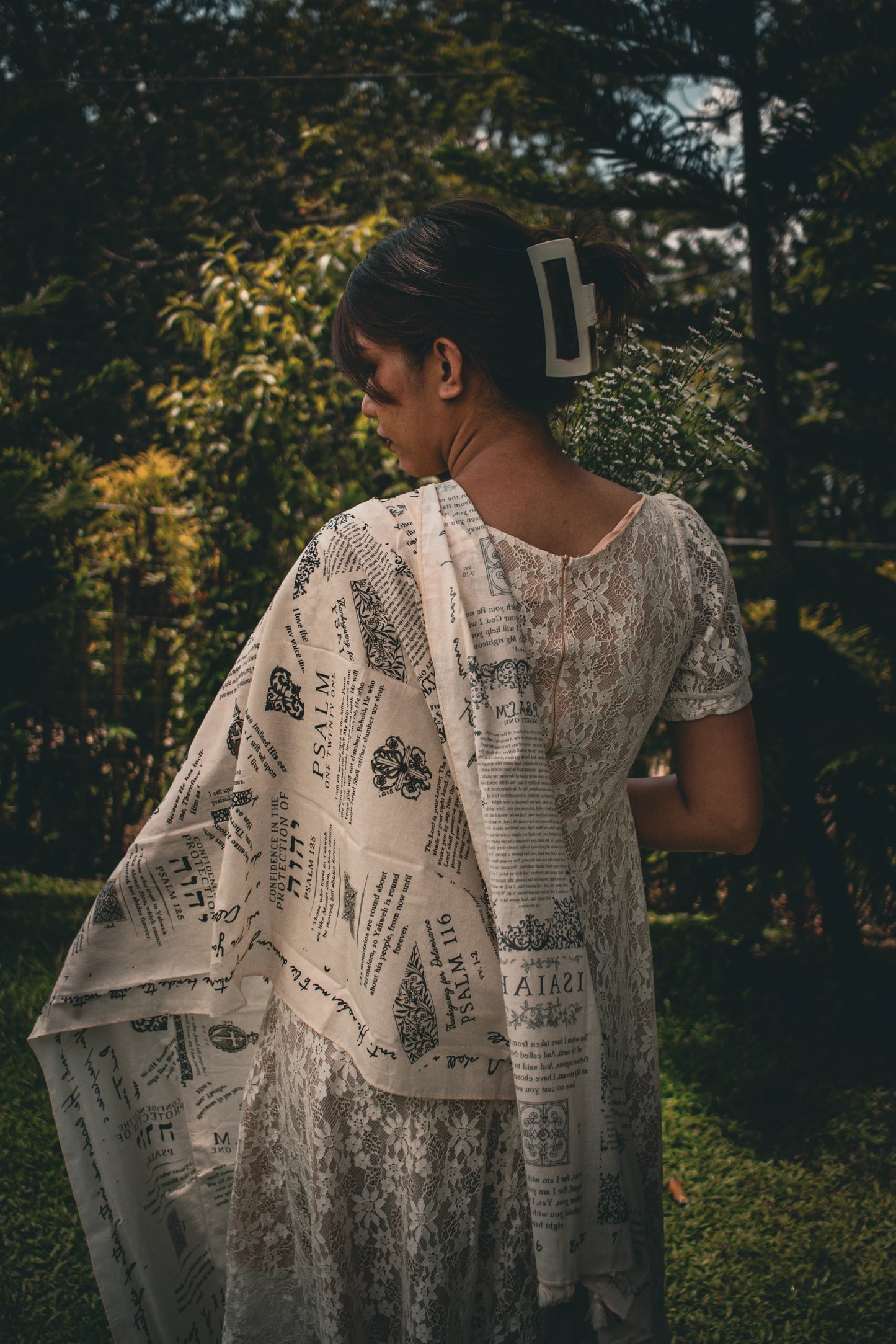 ✝️Christian Prayer Shawl: Protection Bible Verse Scarf, Yeshua Scripture Wrap🙏