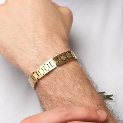 Men’s Luxury Stainless Steel Bracelet – Premium Silver Link Design