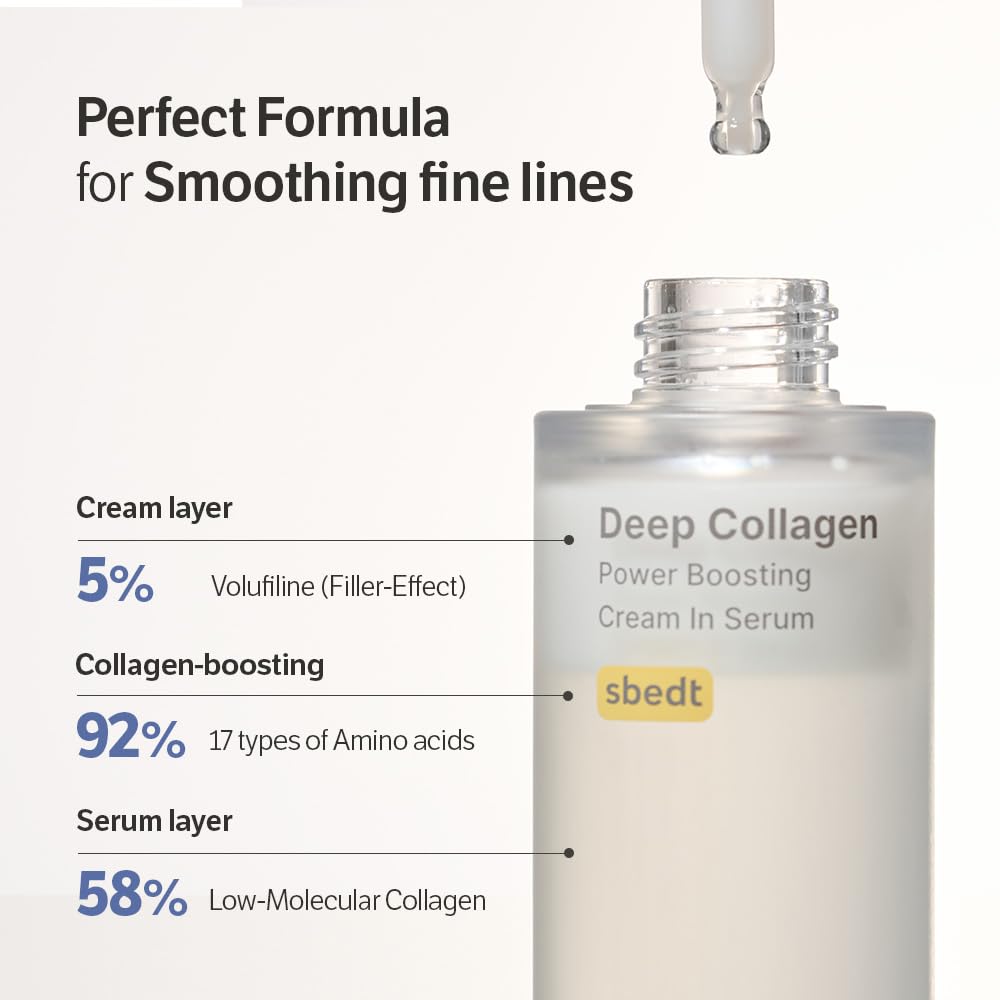 Last 3 Hours 60% OFF   ✨ SONGBOON Editor Glass Skin Collagen Volufiline Cream-in-Serum | Gentle, Nourishing &Comfort Korean Skincare Moisturizer for Firming & Hydrating