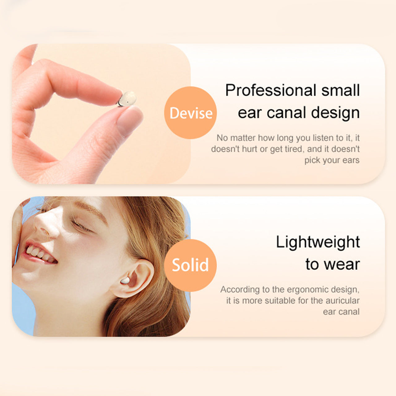 🔥Hot Sale 60% OFF🔥Mini Invisible sleep headphones- BT 5.4, Noise Cancelling, For Sport & Gaming Sleep