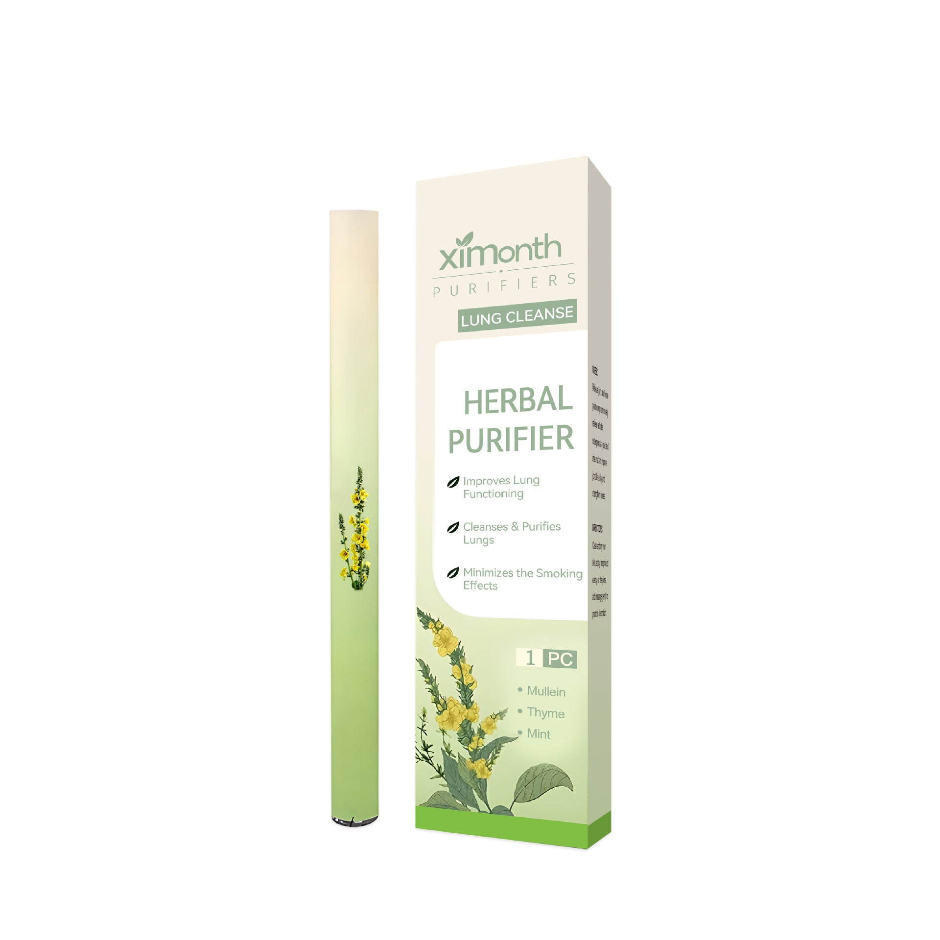 🏆【upgraded 600-Puff】MulleinRelaxation Stick-SoothesLungs,Detoxifies, FreshensBreath - Lefreniy