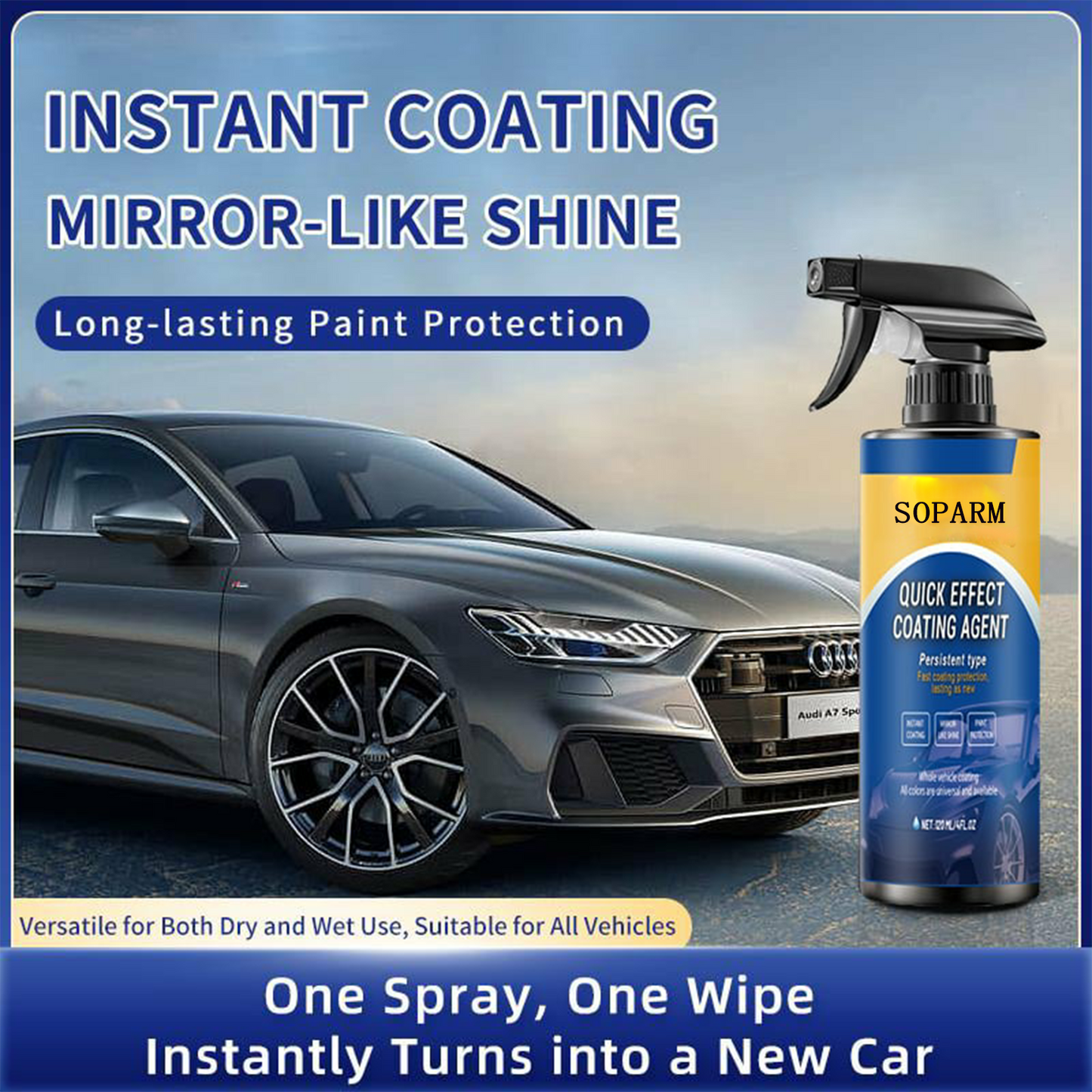 🔥Final 3 Hours: 60% OFF Advanced Car Quick-acting Coating Agent Spray - Lefreniy