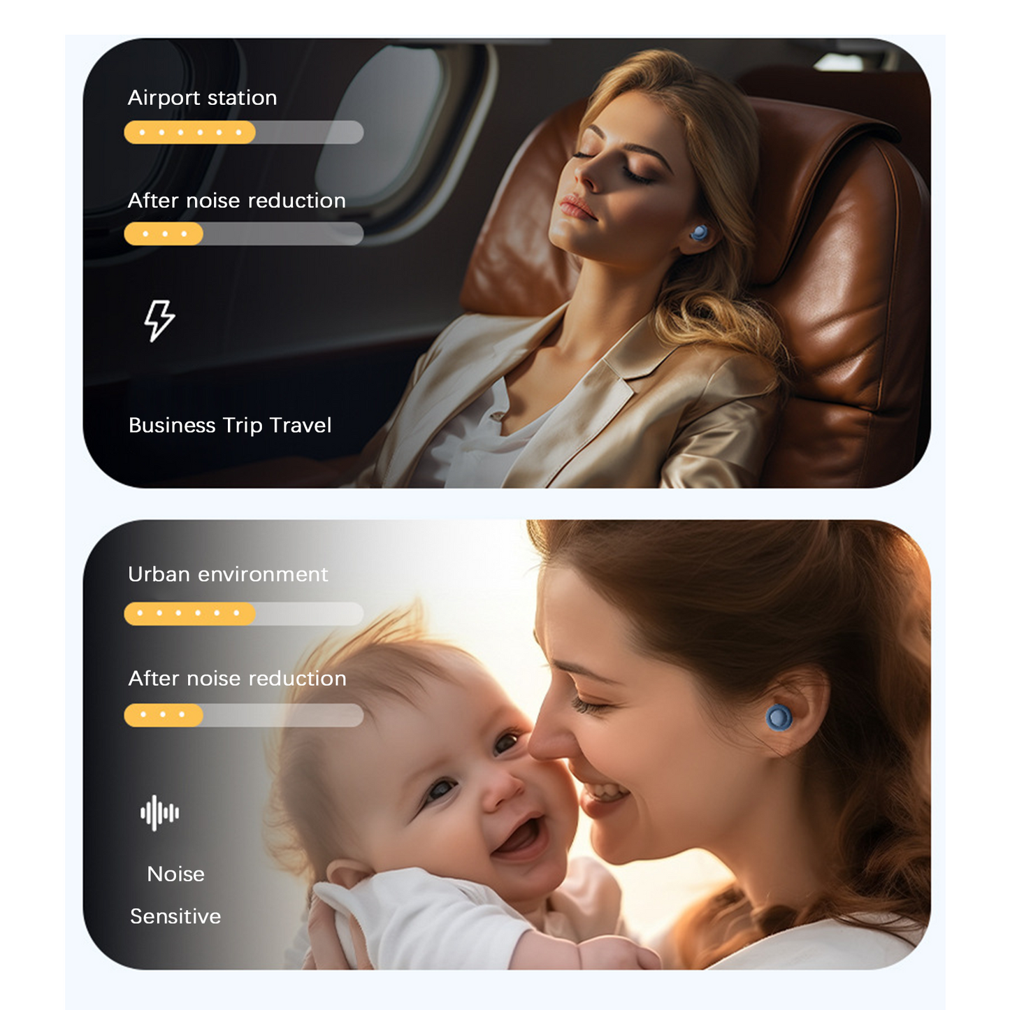 🔥Final 3 Hours: 60% OFF Experience 2：All-in-One Noise-Canceling Earplugs – Sleep, Music & Party Protection - Lefreniy