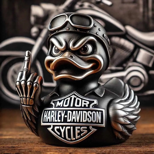 🔥100% Harley-Davidson Skull Duck Resin Ornament