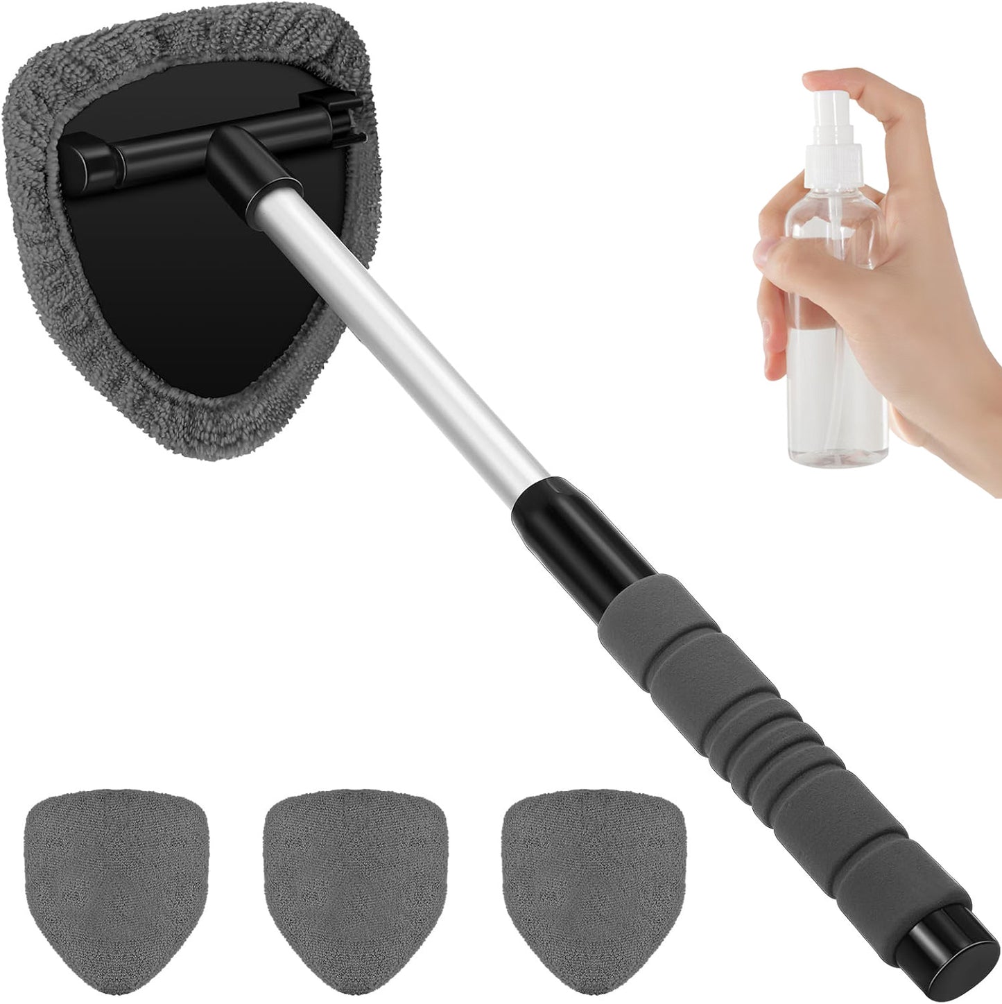 Car Windshield Cleaning Tool Set – Uitschuifbaar & 180° Draaibaar