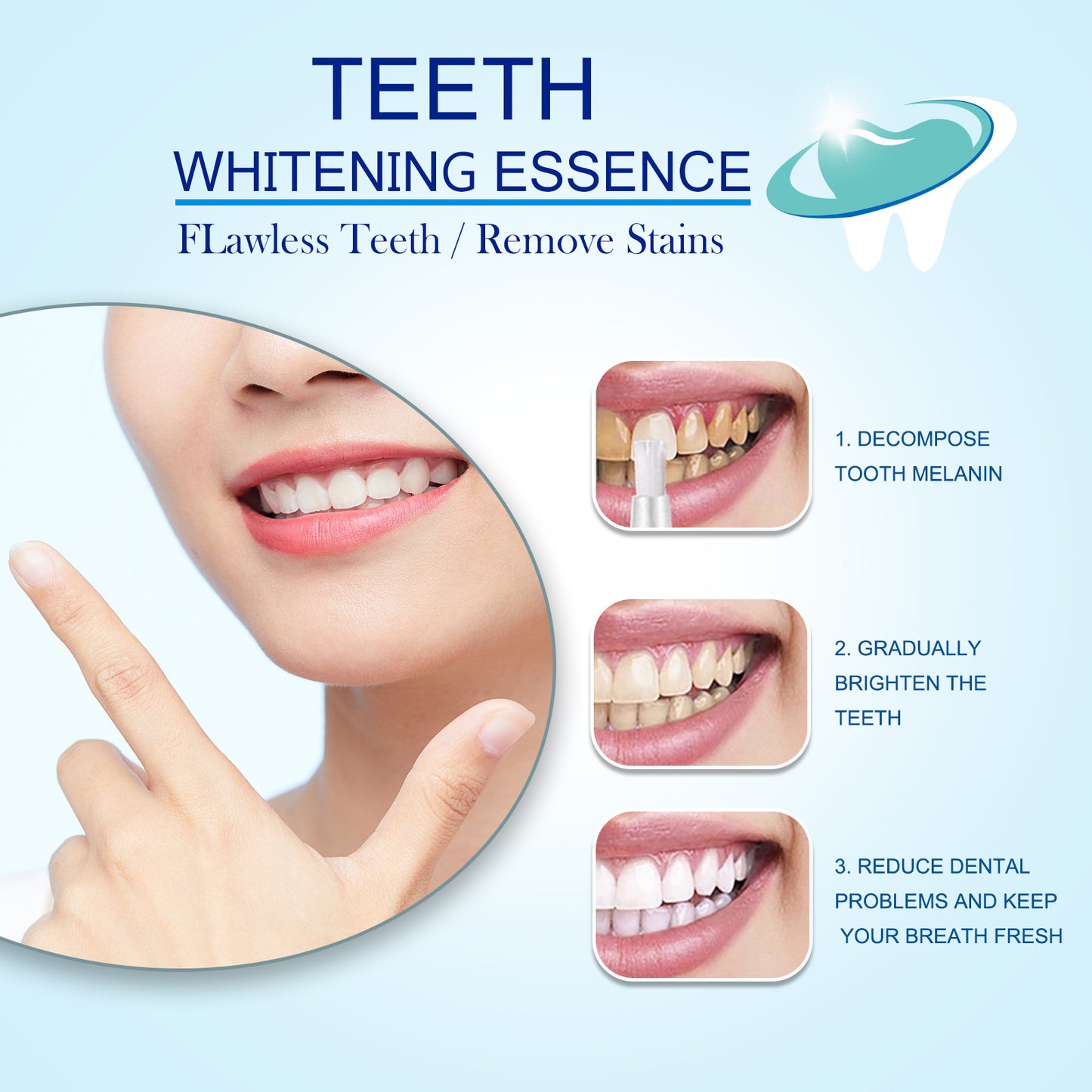 Instant Bright Teeth Whitening Essence Pen – Gentle & Sensitivity-Free - Lefreniy