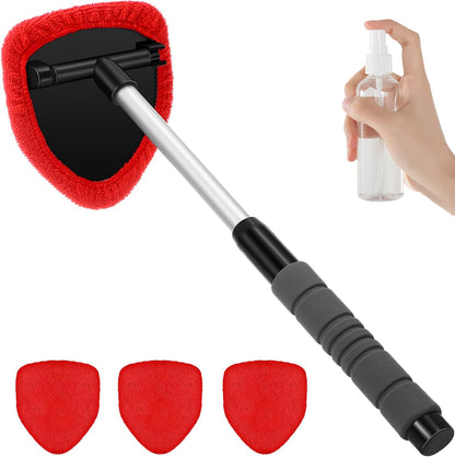 Car Windshield Cleaning Tool Set – Uitschuifbaar & 180° Draaibaar