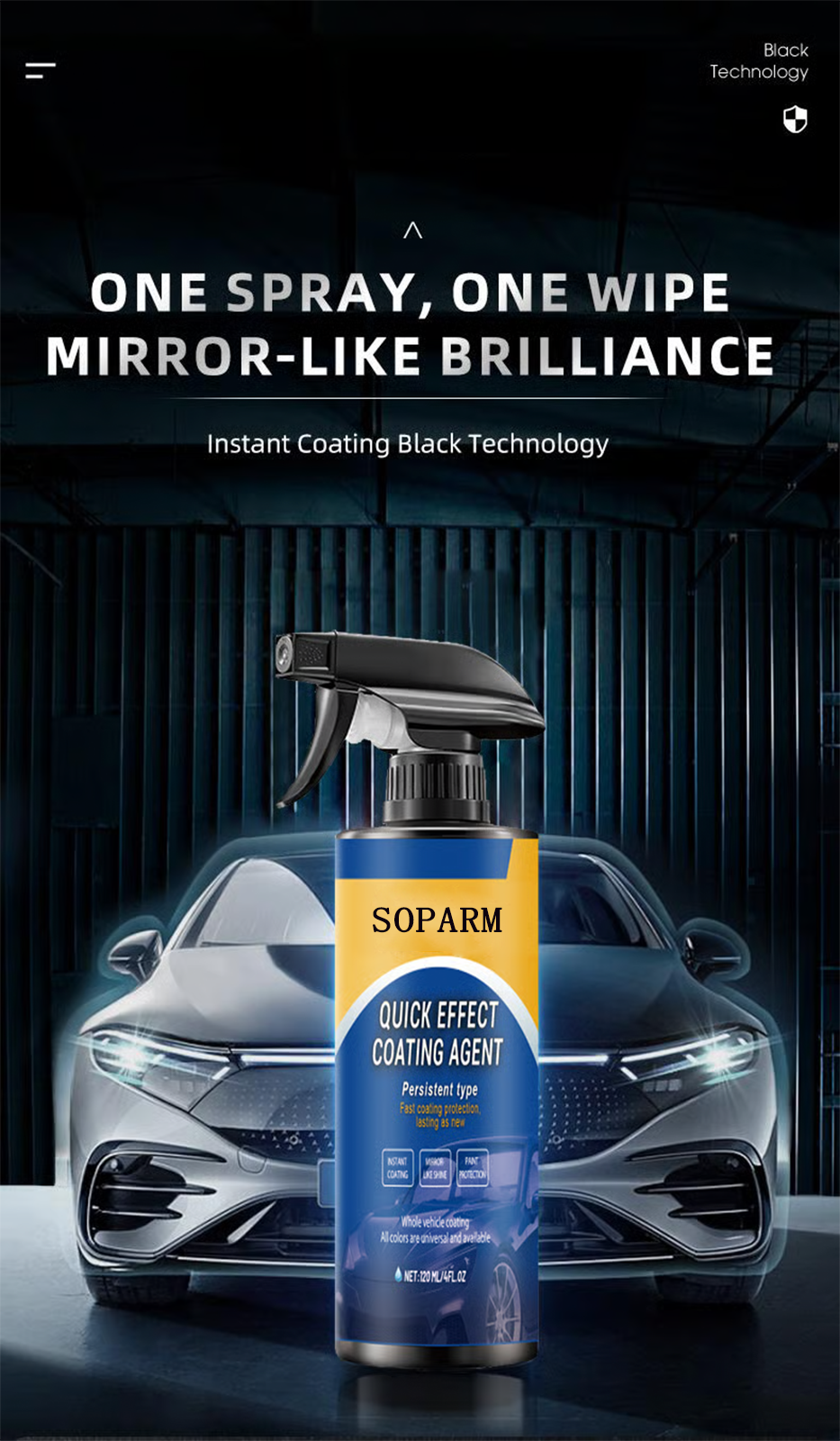 🔥Final 3 Hours: 60% OFF Advanced Car Quick-acting Coating Agent Spray - Lefreniy