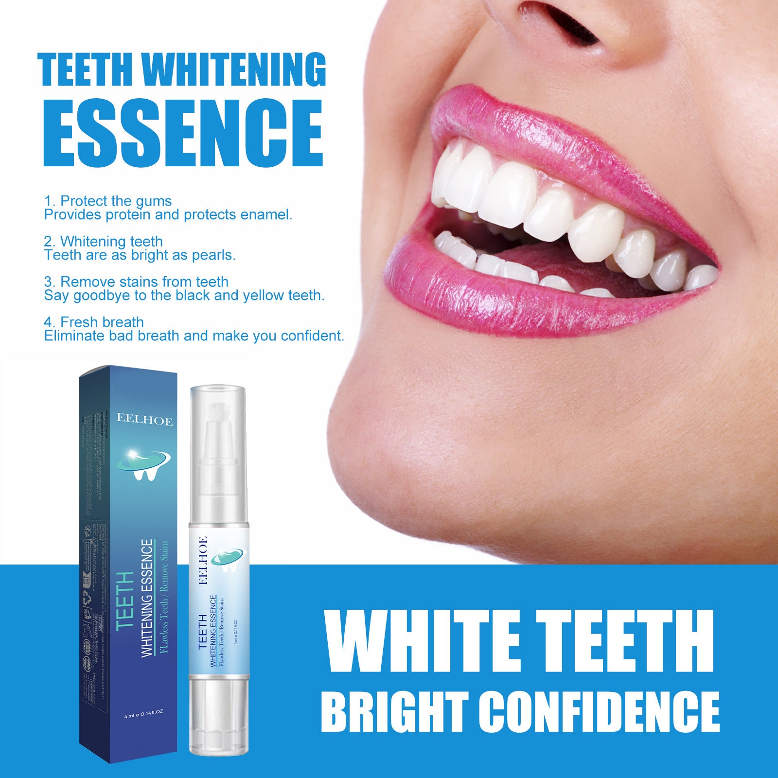 Instant Bright Teeth Whitening Essence Pen – Gentle & Sensitivity-Free - Lefreniy