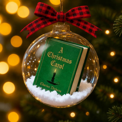 📚"A Christmas Carol" Mini Book Ornaments - Timeless Holiday Treasures