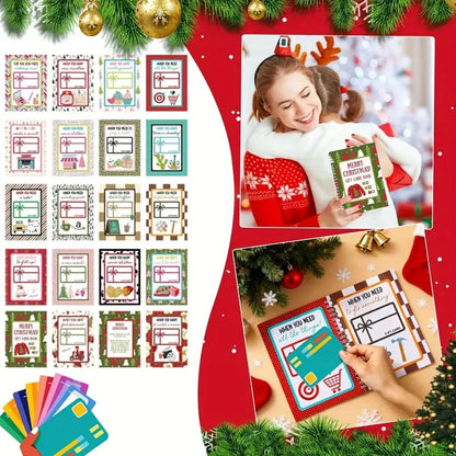 🎁🎅🏼MERRY CHRISTMAS! GIFT CARD BOOK📚Hardcover & Durability Line