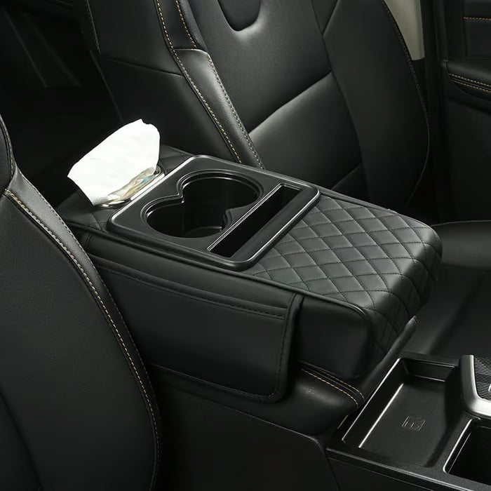 Multifunctional PU Leather Car Armrest Box Mat