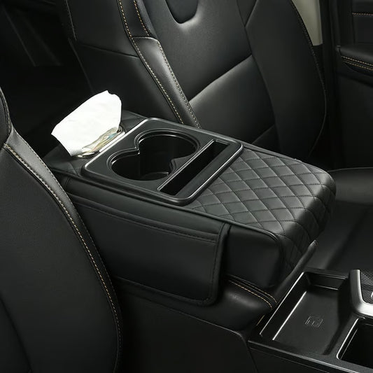 Multifunctional PU Leather Car Armrest Box Mat