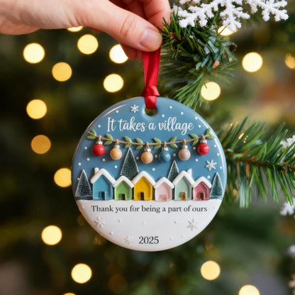 Neighbor Ornament 2025 – It Takes a Village