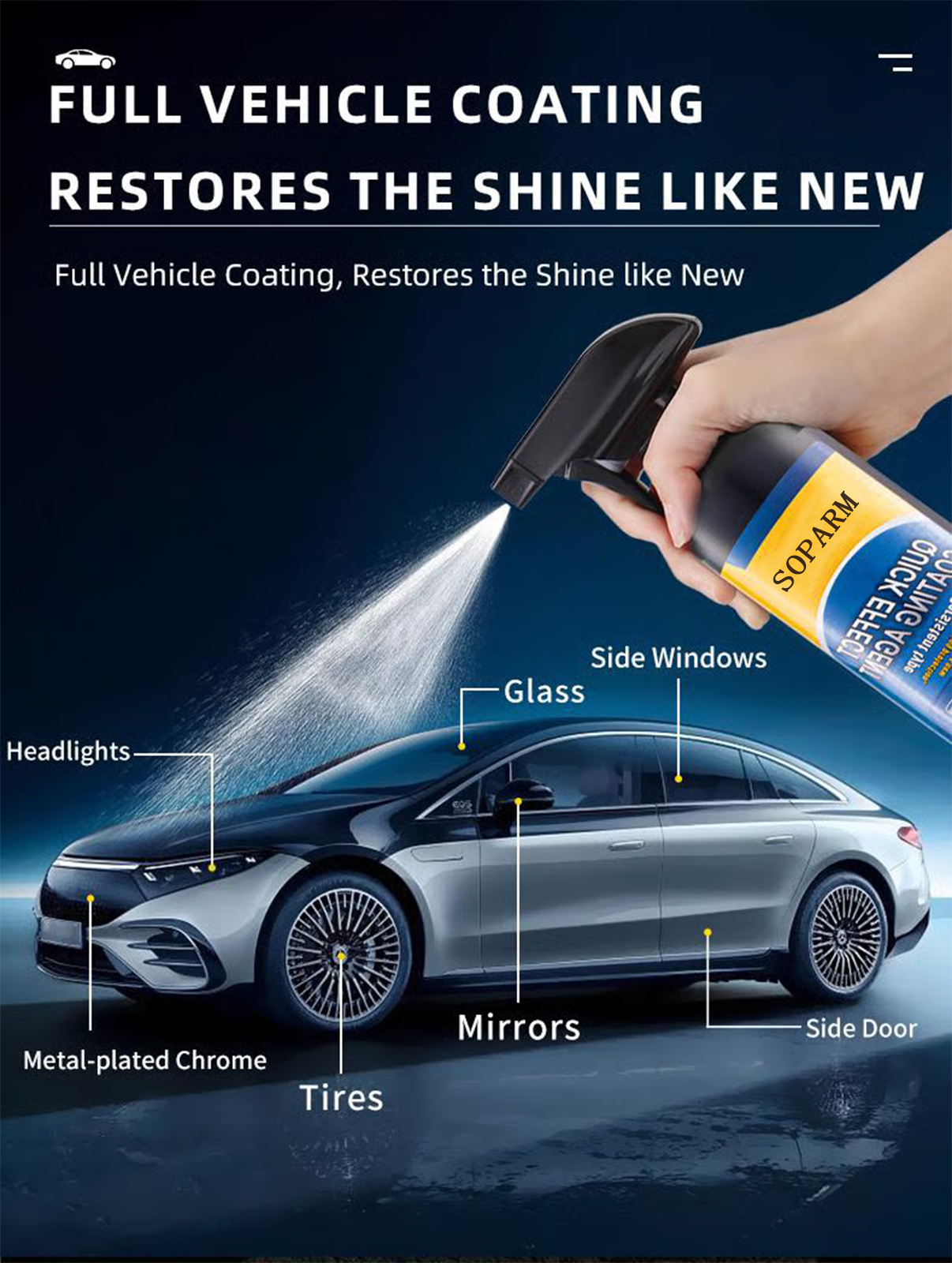 🔥Final 3 Hours: 60% OFF Advanced Car Quick-acting Coating Agent Spray - Lefreniy