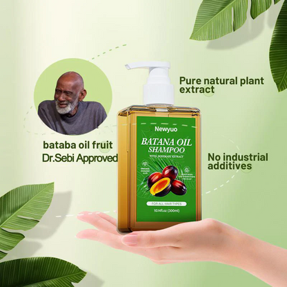 Batana Oil & Rosemary Shampoo - Nourishing Volumizing Shampoo for Men and Women - Cleanses the scalp，Reduces hair loss, repairs damage and aids hair growth