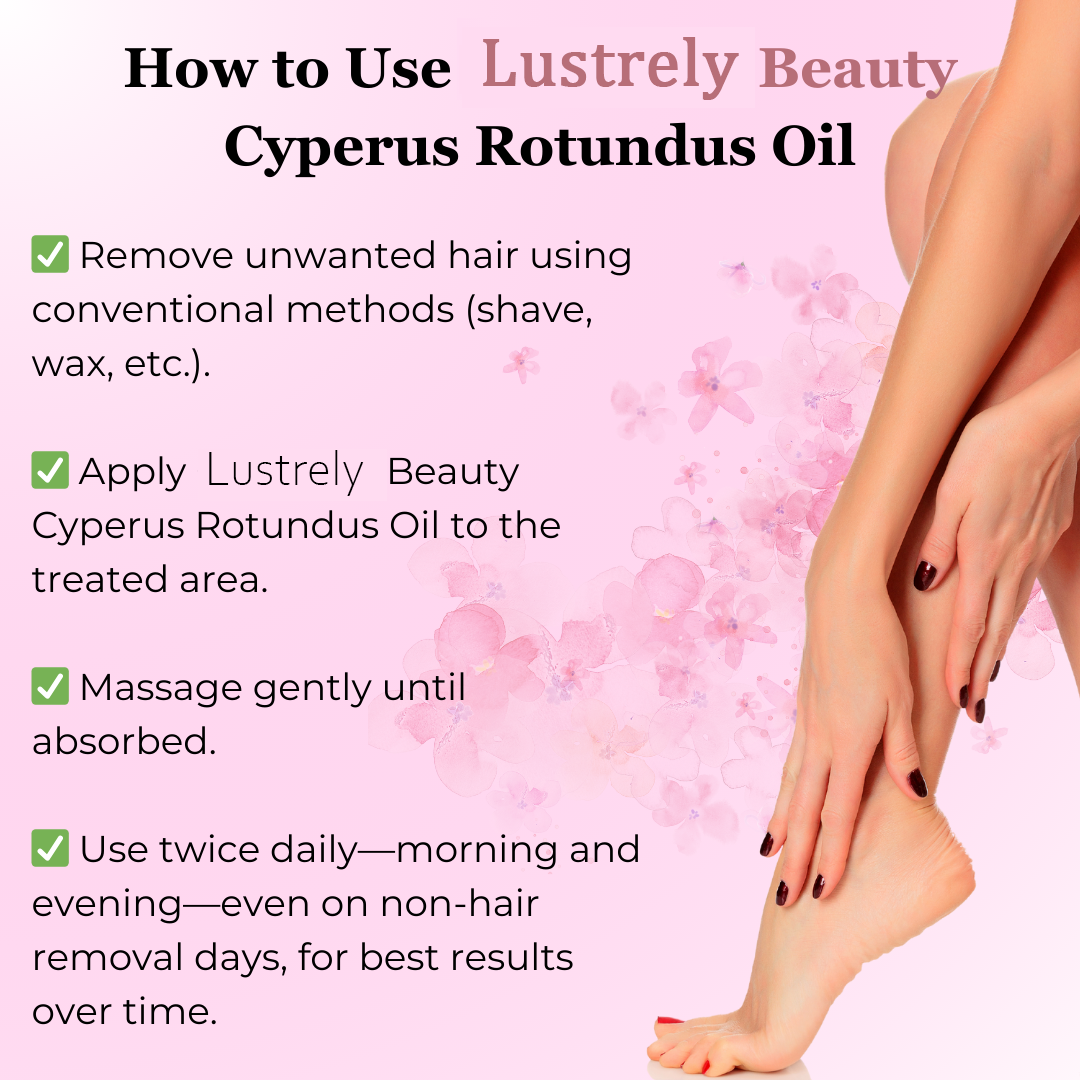 ✨Lustrely Beauty Cyperus Rotundus Oil:🎁 The Ultimate Natural Solution for Smooth, Healthy Skin