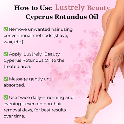 ✨Lustrely Beauty Cyperus Rotundus Oil:🎁 The Ultimate Natural Solution for Smooth, Healthy Skin