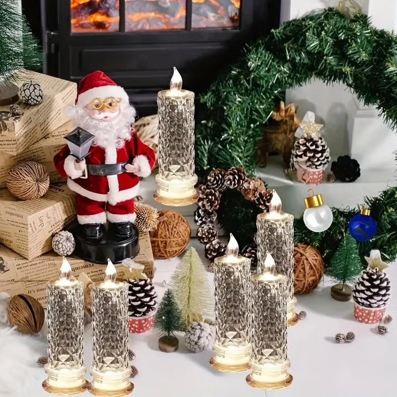 🎁LED Crystal Candle Lights- Romantic Tabletop Night Lights - Lefreniy