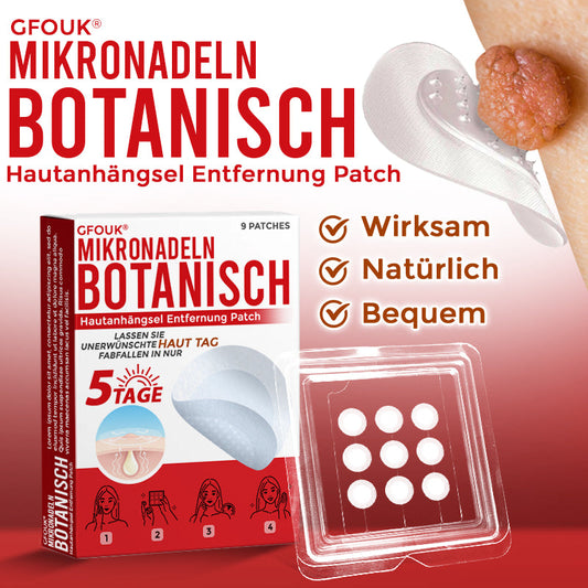 👨🏻‍⚕️🇩🇪 GFOUK® Microneedle Botanical Skin Tag Removal Patch ✅ Made in Germany