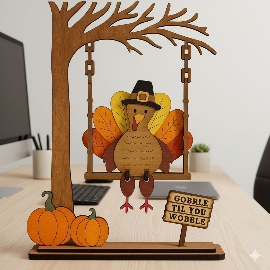 🦃 Swingin' Thanksgiving Turkey Decor 🍂