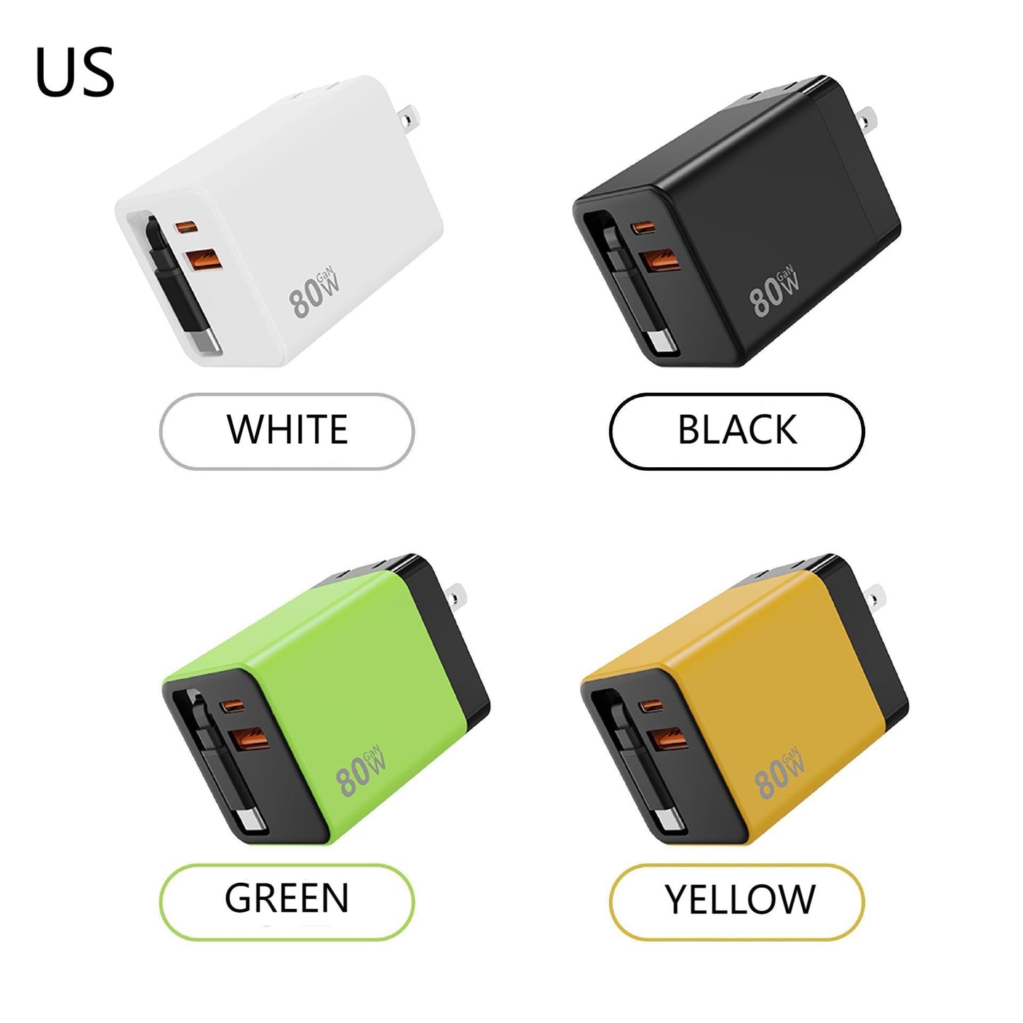 🎁✨3 in 1 Charger Retractable 80W MAX Fast - Lefreniy