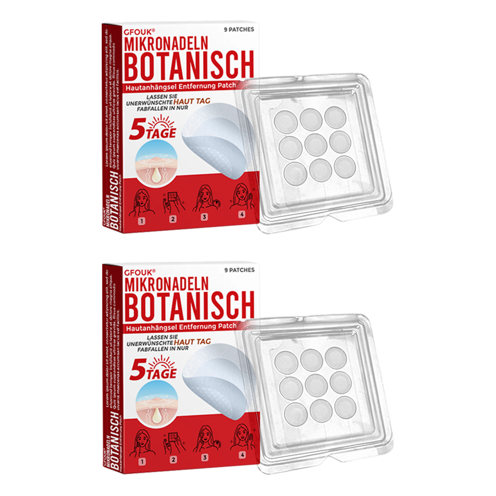 👨🏻‍⚕️🇩🇪 GFOUK® Mikronadel-Botanisches Hautanhängsel-Entfernungspflaster ✅ Hergestellt in Deutschland