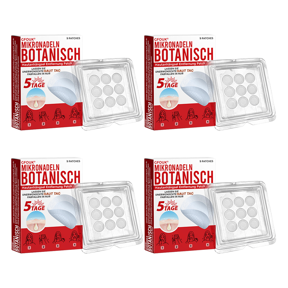 👨🏻‍⚕️🇩🇪 GFOUK® Mikronadel-Botanisches Hautanhängsel-Entfernungspflaster ✅ Hergestellt in Deutschland