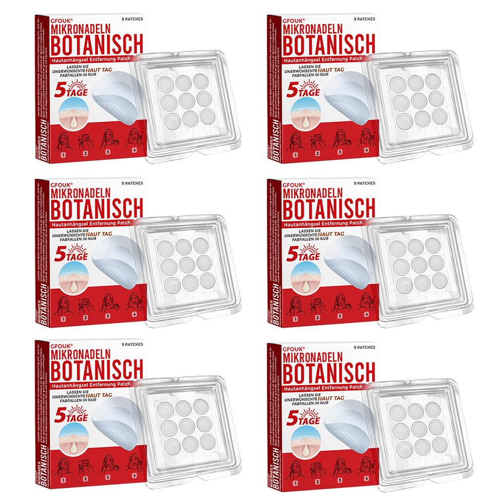 👨🏻‍⚕️🇩🇪 GFOUK® Mikronadel-Botanisches Hautanhängsel-Entfernungspflaster ✅ Hergestellt in Deutschland