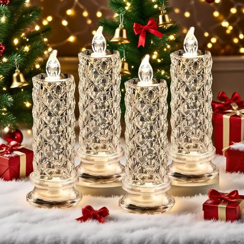 🎁LED Crystal Candle Lights- Romantic Tabletop Night Lights - Lefreniy