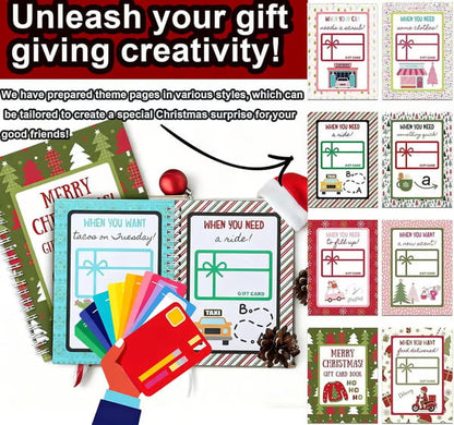 🎁🎅🏼MERRY CHRISTMAS! GIFT CARD BOOK📚Hardcover & Durability Line