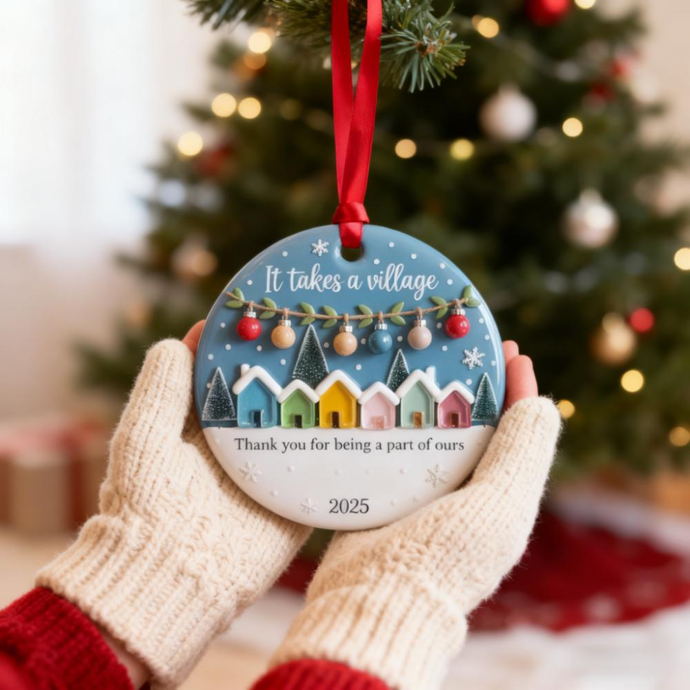 Neighbor Ornament 2025 – It Takes a Village