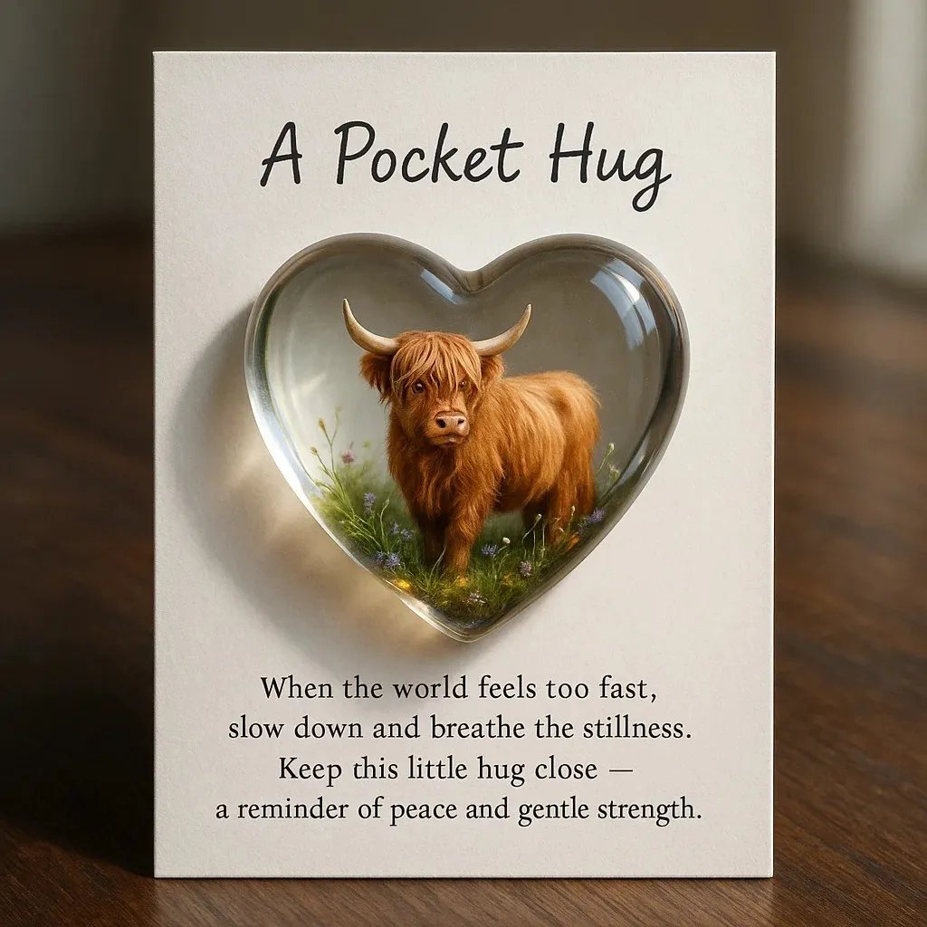 🐮Highland Cow Pocket Hug