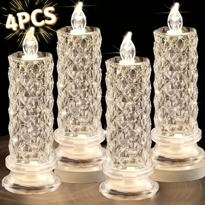 🎁LED Crystal Candle Lights- Romantic Tabletop Night Lights - Lefreniy