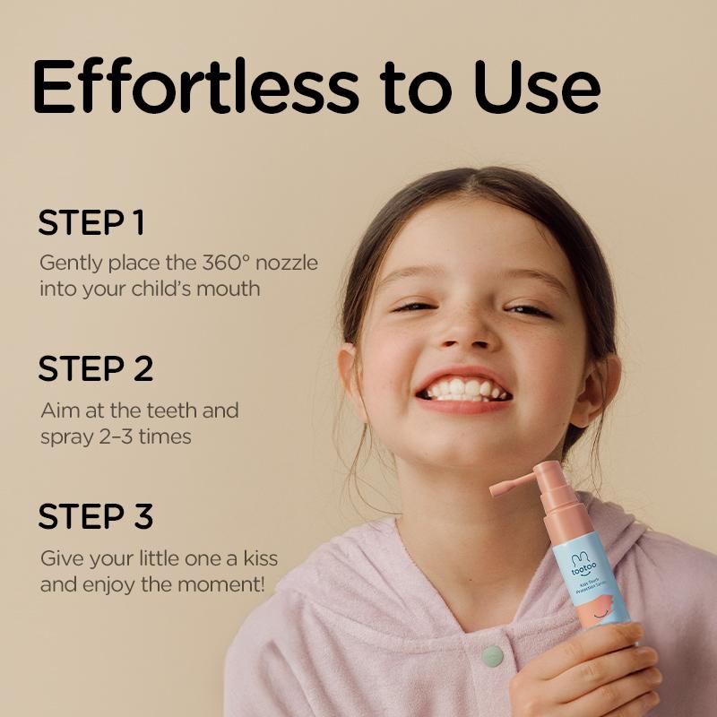Kids Oral Spray, Toddler Toothpaste Helper Natural Cavity Defense & Fresh Breath, Grape Flavor with Xylitol & Probiotic, Children Anticavity with Fluoride Free, 20ml - Lefreniy