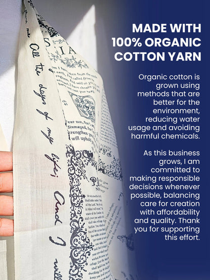 ✝️Christian Prayer Shawl: Protection Bible Verse Scarf, Yeshua Scripture Wrap🙏