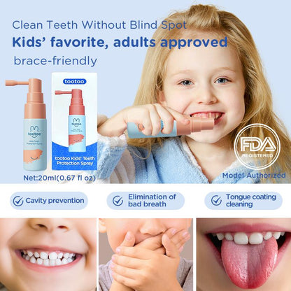 Kids Oral Spray, Toddler Toothpaste Helper Natural Cavity Defense & Fresh Breath, Grape Flavor with Xylitol & Probiotic, Children Anticavity with Fluoride Free, 20ml - Lefreniy