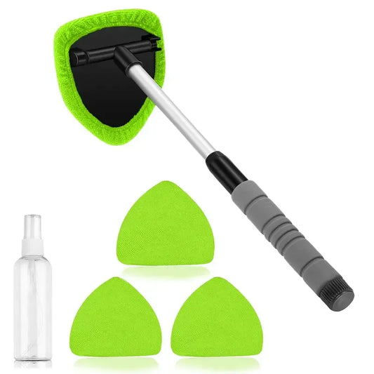 Car Windshield Cleaning Tool Set – Uitschuifbaar & 180° Draaibaar