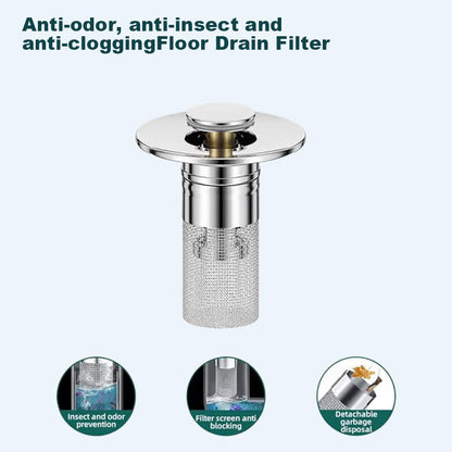 🏆Last Day Promotion 24% OFF🏆Pop Up Sink Drain Strainer----🛀Removes odors and prevents blockages