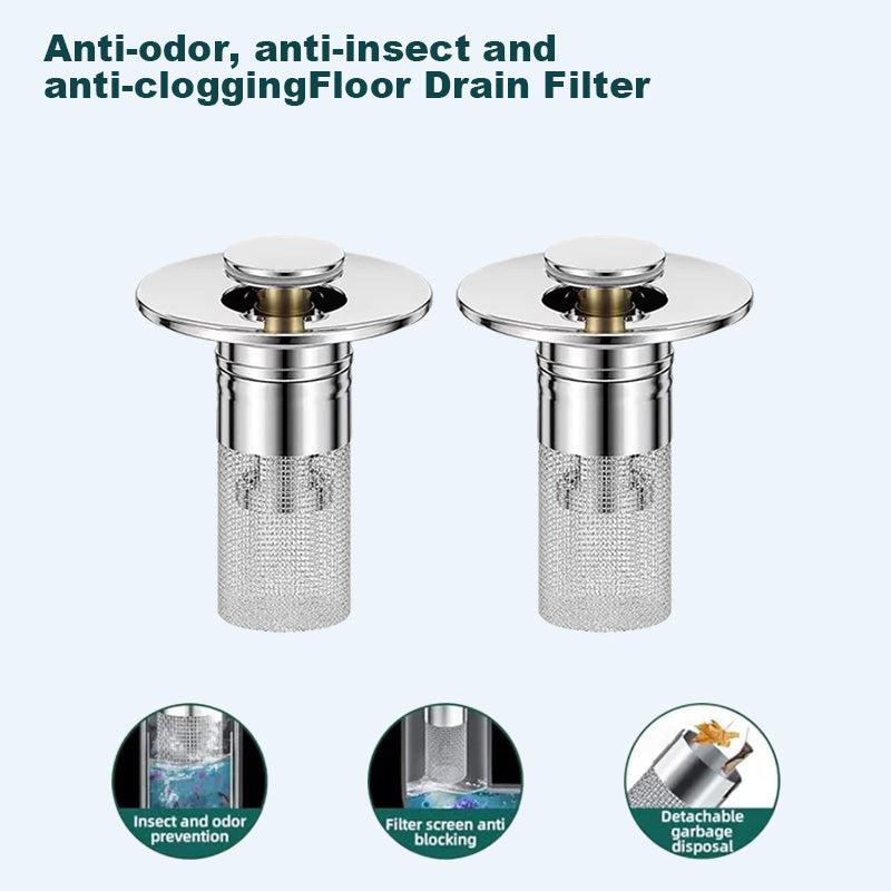 🏆Last Day Promotion 24% OFF🏆Pop Up Sink Drain Strainer----🛀Removes odors and prevents blockages