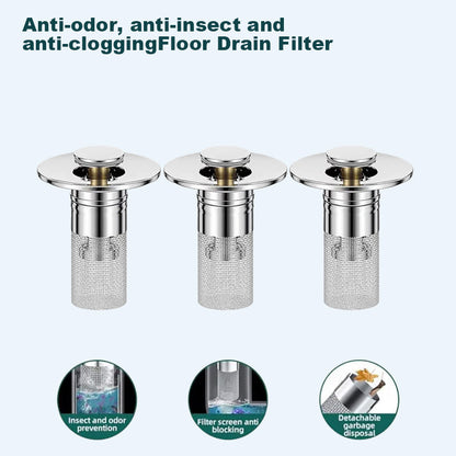 🏆Last Day Promotion 24% OFF🏆Pop Up Sink Drain Strainer----🛀Removes odors and prevents blockages