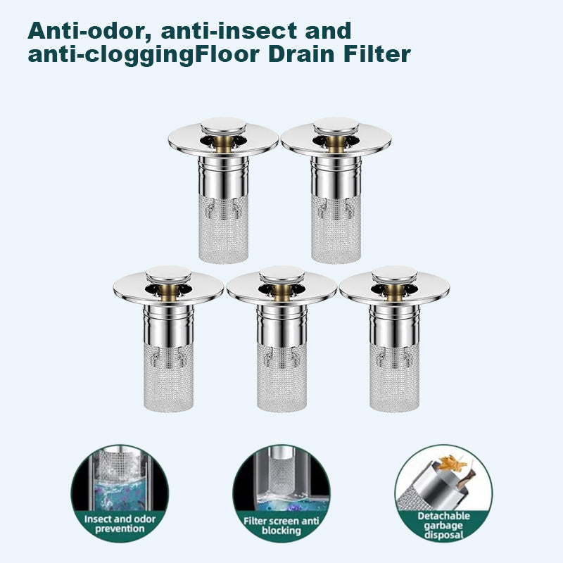 🏆Last Day Promotion 24% OFF🏆Pop Up Sink Drain Strainer----🛀Removes odors and prevents blockages